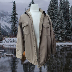 Woolrich Men's size Large buckskin over shirt coat